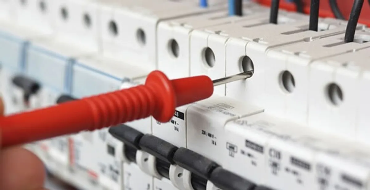 Electrical contractor testing circuit breakers during electrical repair in Bainbridge Island, WA
