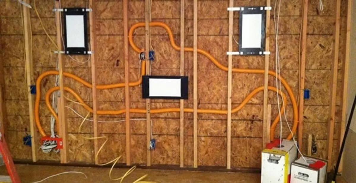 new construction wiring project displaying complete electrical system layout installed by professionals in Seattle, WA