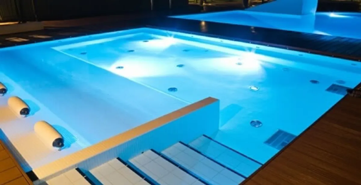 pool light installation and repair services providing modern illuminated pool lighting in Seattle, WA